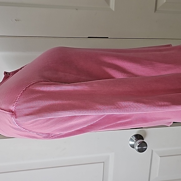 The North face pink 100% cotton long sleeve top Henley style W/‎ three snaps Lg - Picture 4 of 9